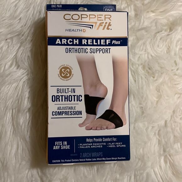 Copper fit arch relief plus orthotic support unisex (crosspost) - Picture 1 of 11